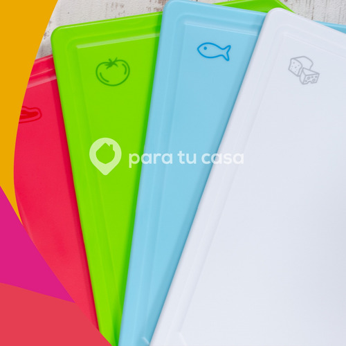 Juego De Tablas De Picar Con Soporte 5 Pzas Tramontina