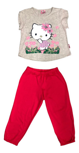 Pijama Algodón Niña Estampado Hello Kitty S112482-25