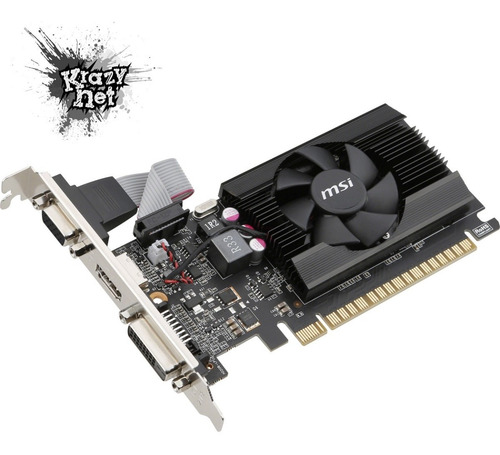 Tarjeta De Video Msi Geforce Gt710 2gb Ddr3 Pci Express X8