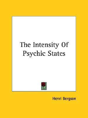 Libro Intensity Of The Psychic States - Henri Bergson