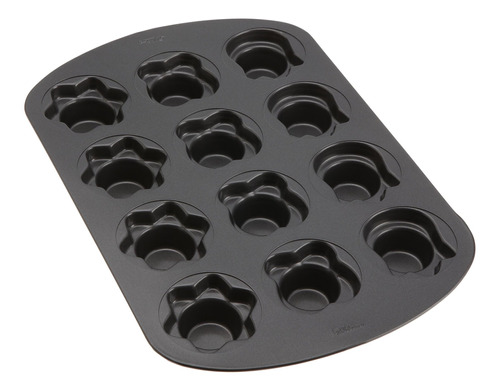 Molde Para Horno Antiadherente Con 12 Cavidades Wilton, Gris