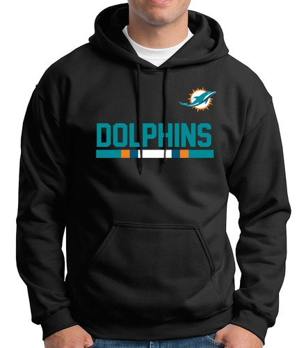 Sudadera Hoodie Miami Delfines Fan Made