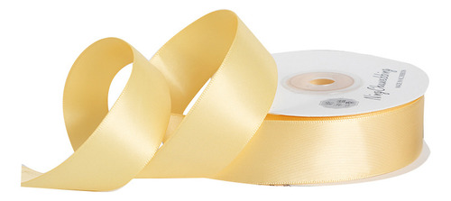Listón Amarillo Claro 4cm 9m Para Manualidades Y Regalos