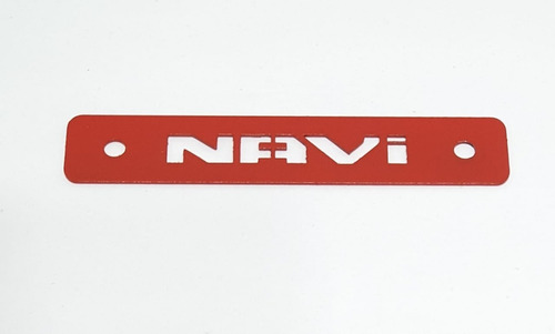 Logo Frontal Navi Honda, Lujos Acero Frontal Navi Acero Inox