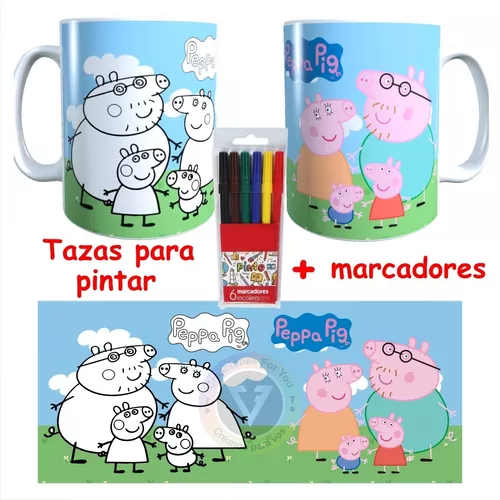 TAZA PLASTICA PARA PINTAR