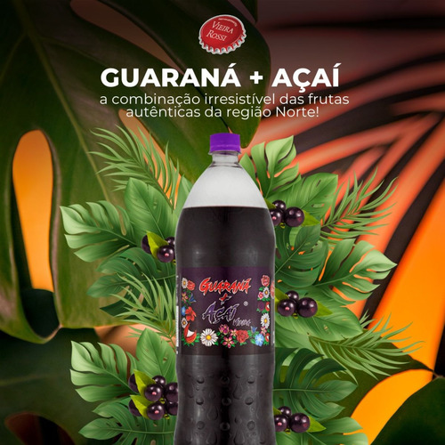 Refrigerante Guaraná + Açaí Rossi Vieira Garrafa 2 Litros