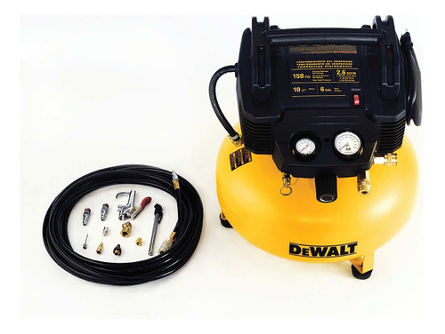 Compresor de aire mini eléctrico portátil DeWalt D2002M-WK 6gal 1.5hp 120V amarillo/negro