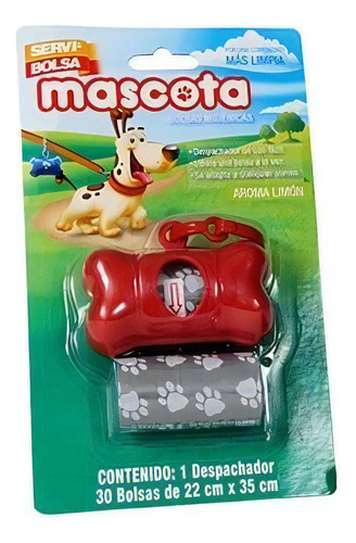 Despachador De Bolsas Servibolsa 1 Pza Con 30 Bolsas