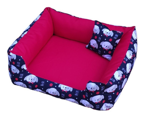 Cama Pra Cachorro Gato Caminha Pet De Cachorro 60x60 Cor Vermelho