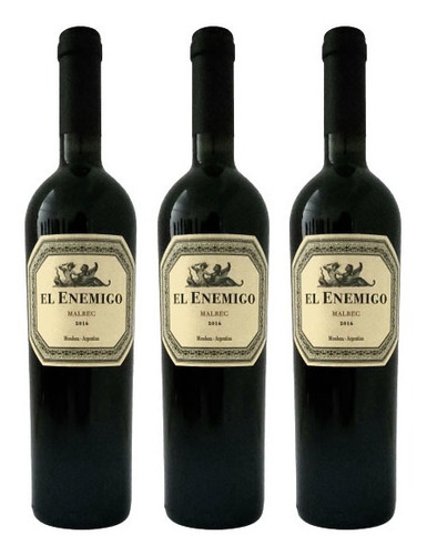 Enemigo Malbec X3 Botellas Tinto 750ml Envio Gratis - Oferta