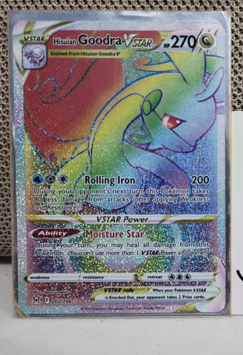 Hisuian Goodra Vstar Rainbow Swsh11 Lost Origin Original