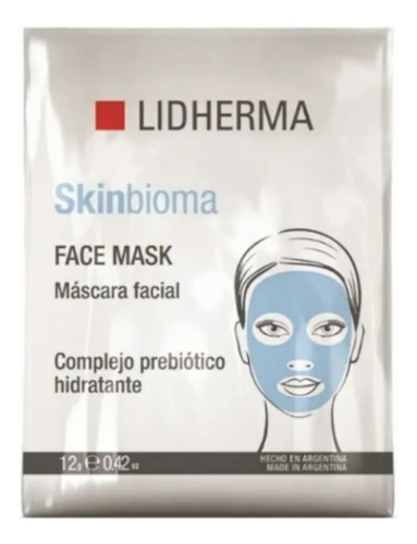 Mascara Skinbioma Face Mask Lidherma X 12g Tipo de piel Sensible/Rosacea/Deshidratada/Con lineas de expresion