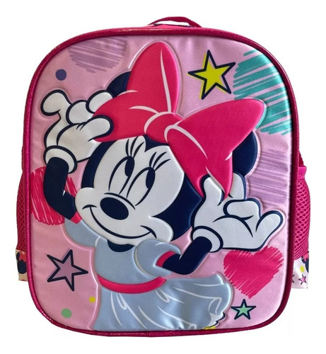 Lonchera Escolar Satinada Minnie Mouse Disney Color Rosa