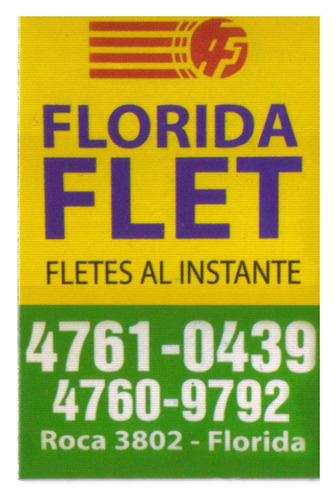 Imagen 1 de 10 de Fletes Y Logistica Florida Flet - Transporte Gras Y Gras
