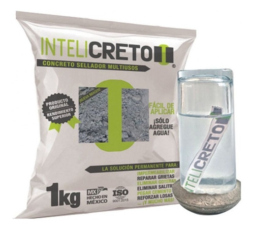 Imagen 1 de 1 de Concreto Intelicreto 1kg Sellador De Muros Y Grietas