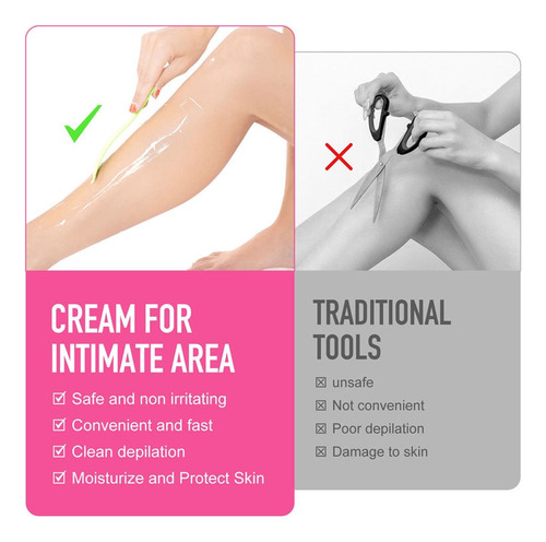 Crema Depilatoria Área Íntima Sensible Sin Dolor Bye Vello