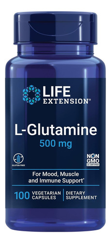 Suplemento Life Extension L-glutamina 500 Mg