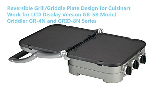 Parrilla/plancha Reversible Para Cuisinart Griddler Gr-4n