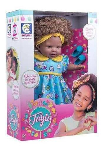 Boneca Tayla 48 Cm Cabelos Castanhos Cotiplás 2281