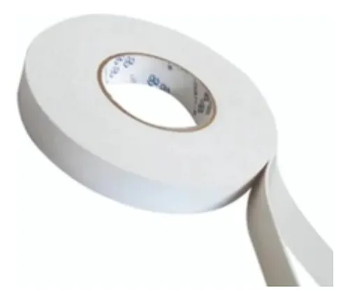 Cinta De Montaje Doble Faz Omega, Rollo De 24mm X 3m Color Blanca