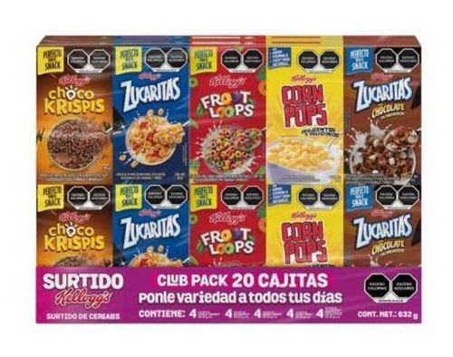 Club Pack Surtido Cereales Kellogg's 20 Piezas