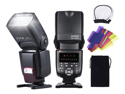 Andoer Ad-560ii Pro Universal Cámara Flash Speedlite