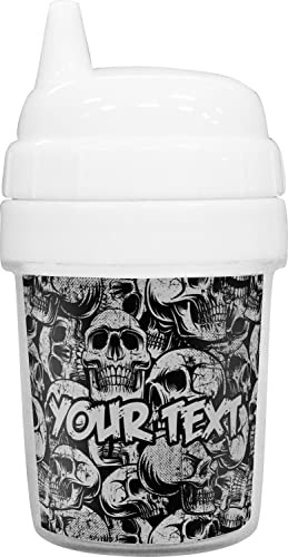 Taza Para Sorber Personalizada Con Calaveras Para Bebé