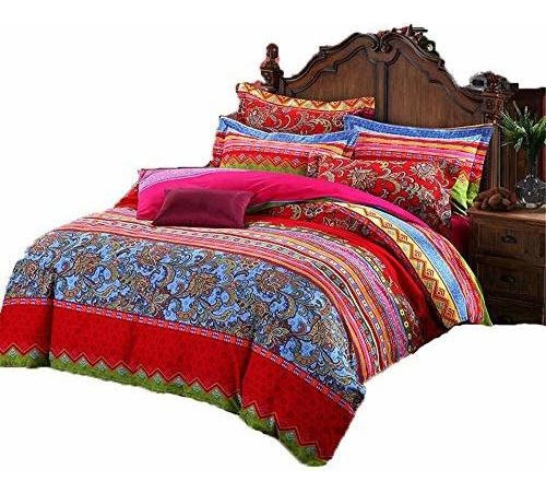 Abreeze Bohemian Duvet Cover Ethnic Boho Cotton Beddin