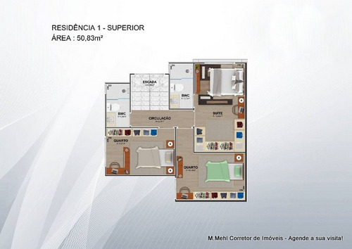 Imagem 17 de 30 de Sobrado Em Condomínio Com 3 Dormitórios À Venda Com 105m² Por R$ 598.900,00 No Bairro Uberaba - Curitiba / Pr - M2ub-rbg161718