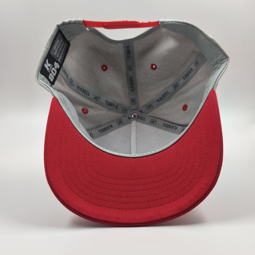 Gorra Premium Con Placa (dorada O Plata) Don Mcpato Gris Rojo Unitalla Dorada