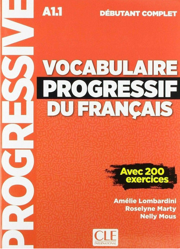 Vocabulaire Progressif Du Franãâ§ais, De Vv. Aa.. Editorial Cle International-txt-, Tapa Blanda En Español