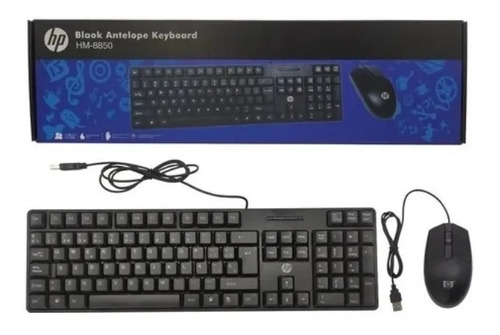 Combo Teclado Y Mouse Hp  Alambrico Usb  Pc 