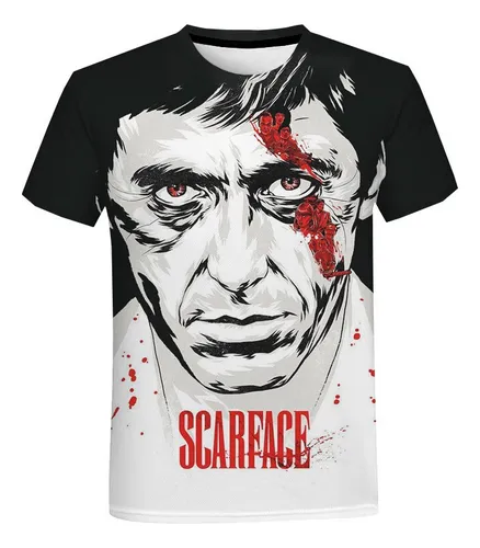 Playera Con Estampado 3d De Scarface De Tony Montana