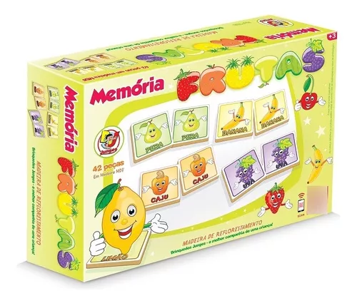 Jogo Educativo da Memória de Frutas e Legumes Infantil 0273 - Bambinno -  Brinquedos Educativos e Materiais Pedagógicos