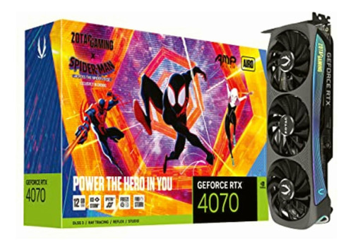 Zotac Gaming Geforce Rtx 4070 Amp Airo Spiderman 12gb