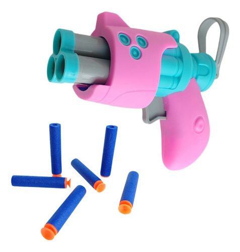Mini Pistola De Dardos De Espuma En Blister Multicolor