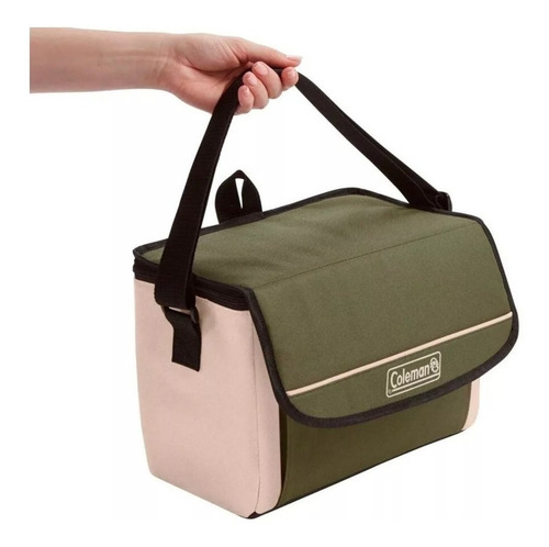 Imagen 4 de 10 de Conservadora Bolso Termico Coleman 18 Latas 17lts 20hs Verde