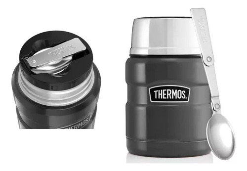 Termo Comida 470ml King Acero Inox Gris