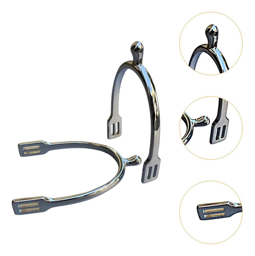 2 Piezas De Espuelas De Caballos Para Mujeres Y Niños S