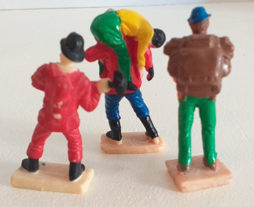 Imagen 10 de 10 de Lote X 3 Figuras Oficios Soldadito Muñeco Retro Vintage