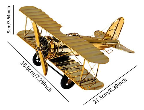 Avión De Metal Fundido A Presión, Modelo De Avión L Oro