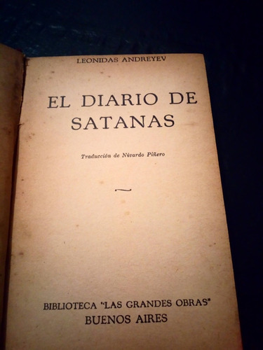 Libros Antiguos - Ed Tor  - El Diario De Satanas - Numerado