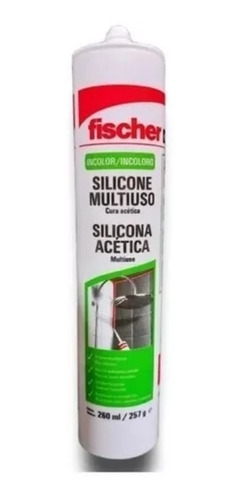 Siliconas Acetica Fischer X 260ml -caja X 12u Incolora