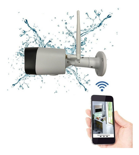 Camera Ip Wireless Wifi Externa Celular Noturna P2p Memoria