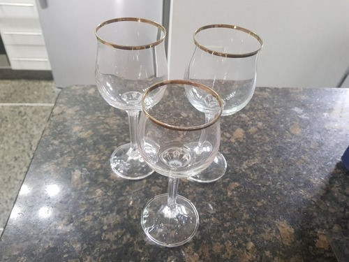 Copas De Vino Cristal De Bohemia