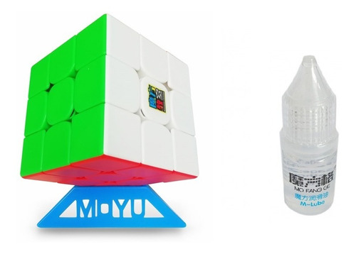 Cubo Rubik 3x3 Moyu Rs3m Maglev  + Lubricante 3ml Rs3 Imanes