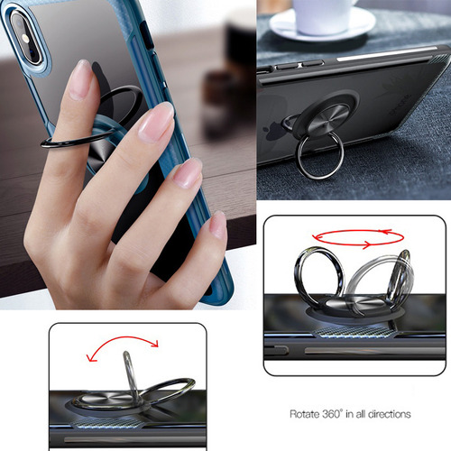Funda Para Infinix Zero 30 5g Anillo Tener Vidrio Membrana