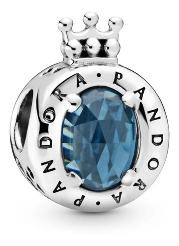 Charm Pandora Original Nuevo Model Plata 925 Ale Corona Azul