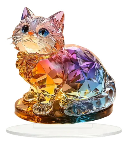 Ornamento Acrílico 2d Cat Plague Collectible Ornament