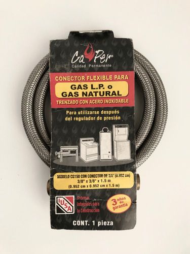 Conector Manguera Flexible Gas Lp O Natural Somos Mayoristas (Usado)